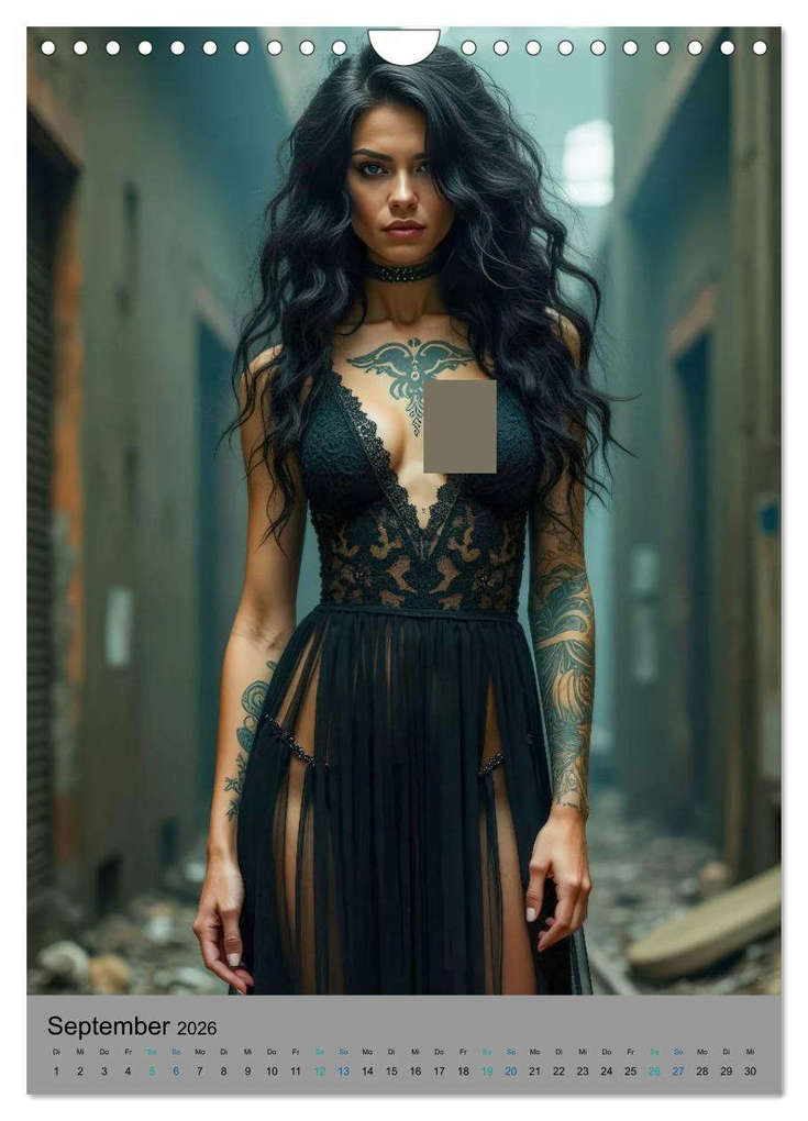 Weitere Ansicht: Tattoos in Lost Places (Wandkalender 2026 DIN A4 hoch), CALVENDO Monatskalender | Ally Bee, Calvendo