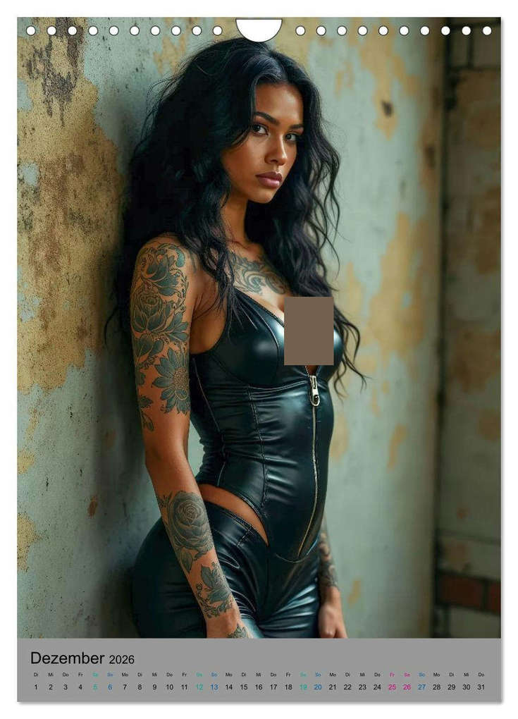 Weitere Ansicht: Tattoos in Lost Places (Wandkalender 2026 DIN A4 hoch), CALVENDO Monatskalender | Ally Bee, Calvendo