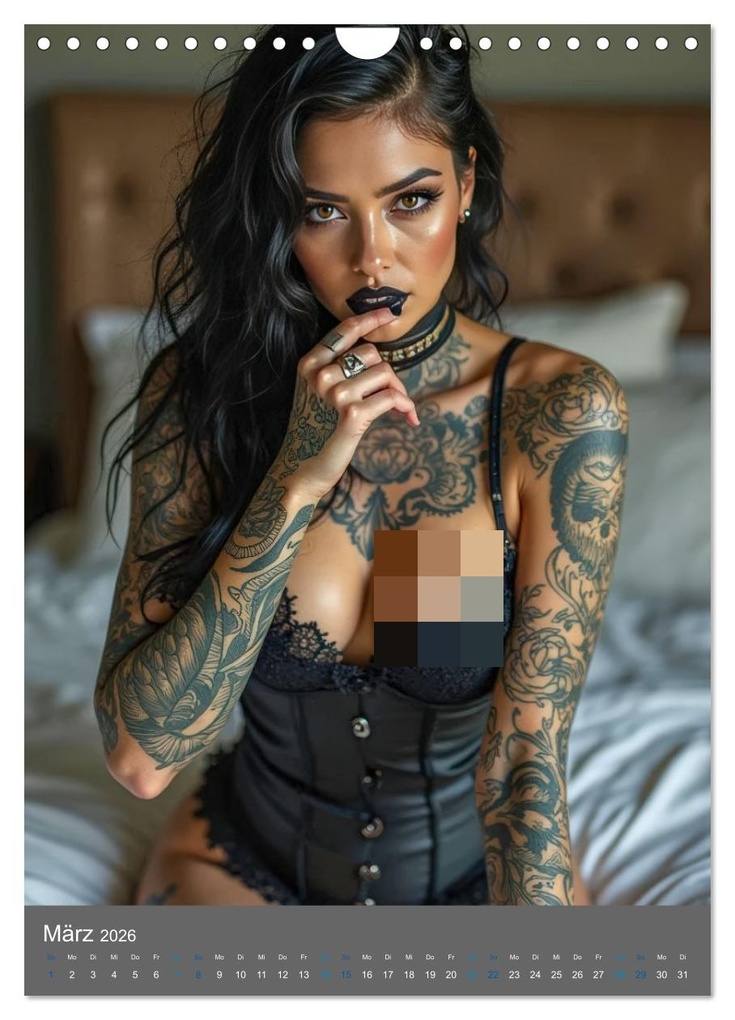 Weitere Ansicht: Gothic Dessous Fantasien (Wandkalender 2026 DIN A4 hoch), CALVENDO Monatskalender | Ally Bee, Calvendo