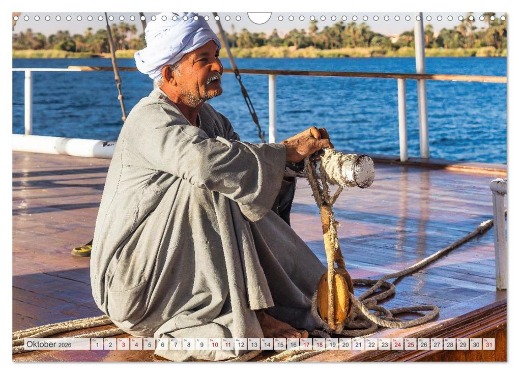 Weitere Ansicht: Stilvolles Segeln auf dem Nil mit einer Dahabeya (Wandkalender 2026 DIN A3 quer), CALVENDO Monatskalender | rsiemer rsiemer, Calvendo, rsiemer