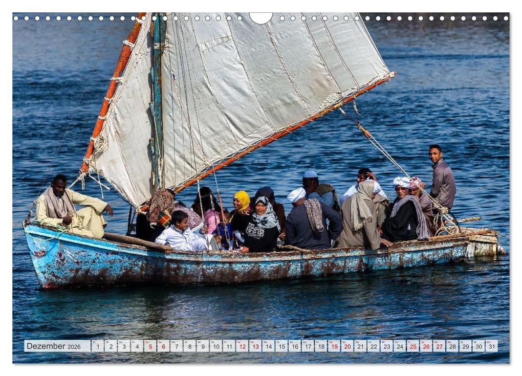 Weitere Ansicht: Stilvolles Segeln auf dem Nil mit einer Dahabeya (Wandkalender 2026 DIN A3 quer), CALVENDO Monatskalender | rsiemer rsiemer, Calvendo, rsiemer