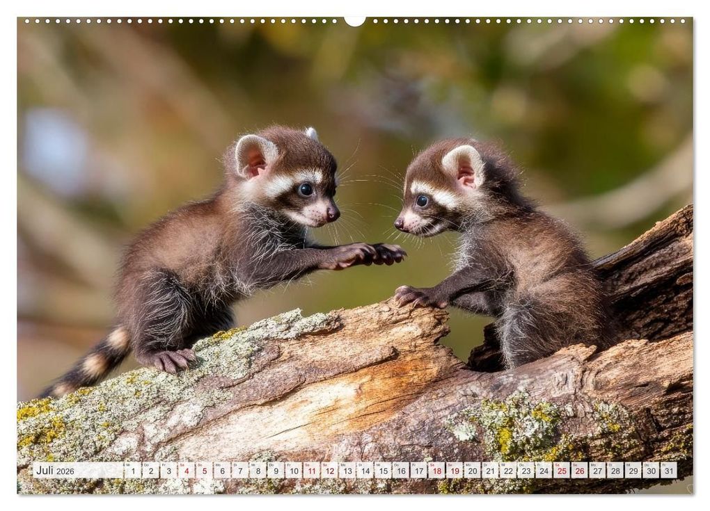 Weitere Ansicht: TIERKINDER Abenteuer Wildnis (Wandkalender 2026 DIN A2 quer), CALVENDO Monatskalender | Melanie Viola, Calvendo