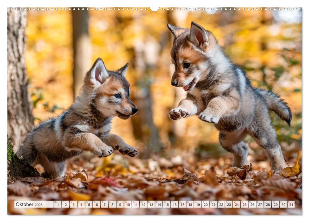 Weitere Ansicht: TIERKINDER Abenteuer Wildnis (Wandkalender 2026 DIN A2 quer), CALVENDO Monatskalender | Melanie Viola, Calvendo