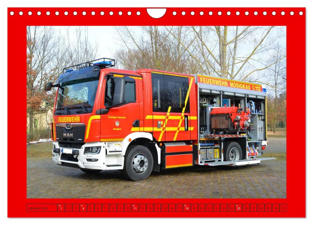 Weitere Ansicht: Einsatzfahrzeuge aus Sachsen und Sachsen-Anhalt (Wandkalender 2026 DIN A4 quer), CALVENDO Monatskalender | Sven Kläser, Calvendo