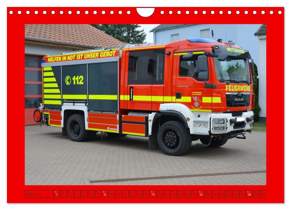 Weitere Ansicht: Einsatzfahrzeuge aus Sachsen und Sachsen-Anhalt (Wandkalender 2026 DIN A4 quer), CALVENDO Monatskalender | Sven Kläser, Calvendo