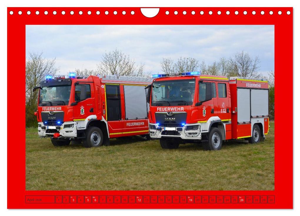 Weitere Ansicht: Einsatzfahrzeuge aus Sachsen und Sachsen-Anhalt (Wandkalender 2026 DIN A4 quer), CALVENDO Monatskalender | Sven Kläser, Calvendo