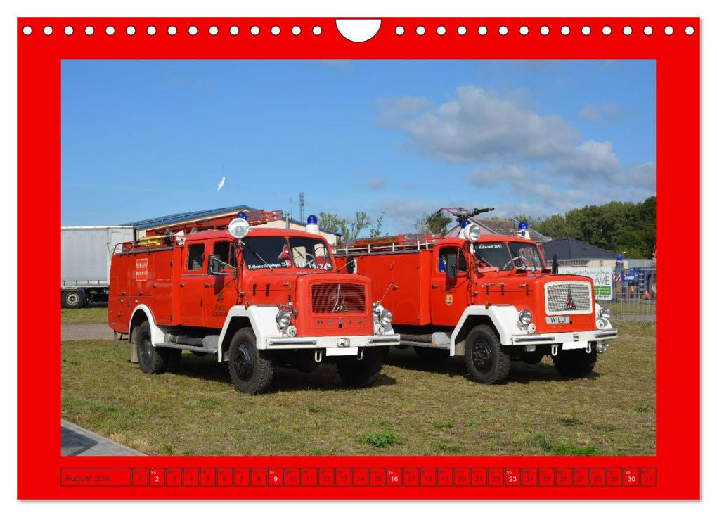Weitere Ansicht: Einsatzfahrzeuge aus Sachsen und Sachsen-Anhalt (Wandkalender 2026 DIN A4 quer), CALVENDO Monatskalender | Sven Kläser, Calvendo