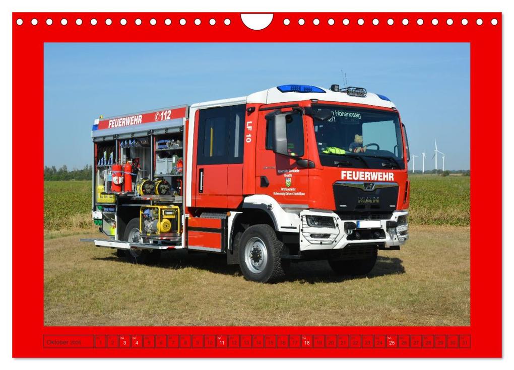 Weitere Ansicht: Einsatzfahrzeuge aus Sachsen und Sachsen-Anhalt (Wandkalender 2026 DIN A4 quer), CALVENDO Monatskalender | Sven Kläser, Calvendo