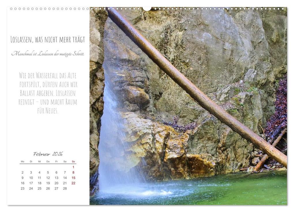 Weitere Ansicht: Was uns trägt, wenn alles wankt. Über das Wachsen an Krisen (hochwertiger Premium Wandkalender 2026 DIN A2 quer), Kunstdruck in Hochglanz | Michaela Spreider, Calvendo