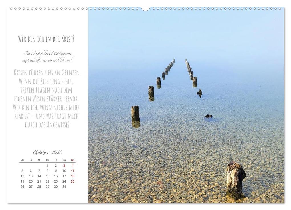 Weitere Ansicht: Was uns trägt, wenn alles wankt. Über das Wachsen an Krisen (hochwertiger Premium Wandkalender 2026 DIN A2 quer), Kunstdruck in Hochglanz | Michaela Spreider, Calvendo