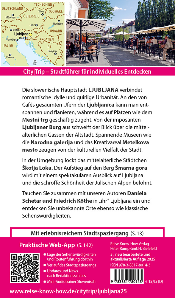 Weitere Ansicht: Reise Know-How CityTrip Ljubljana | Daniela Schetar, Friedrich Köthe