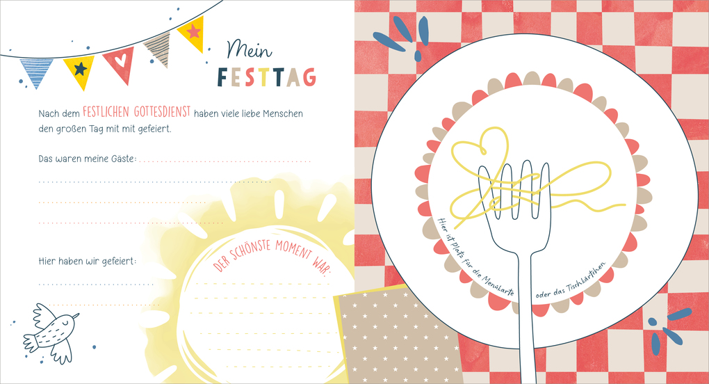 Weitere Ansicht: Meine Erstkommunion Erinnerungsalbum Floral