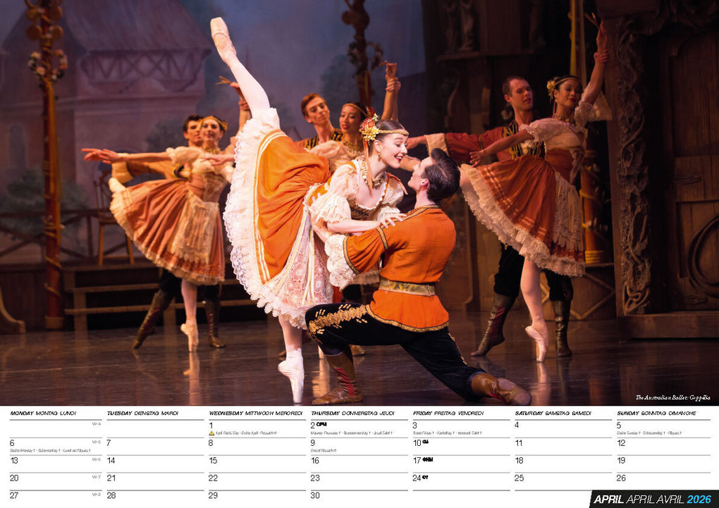 Weitere Ansicht: Ballett Kalender 2026