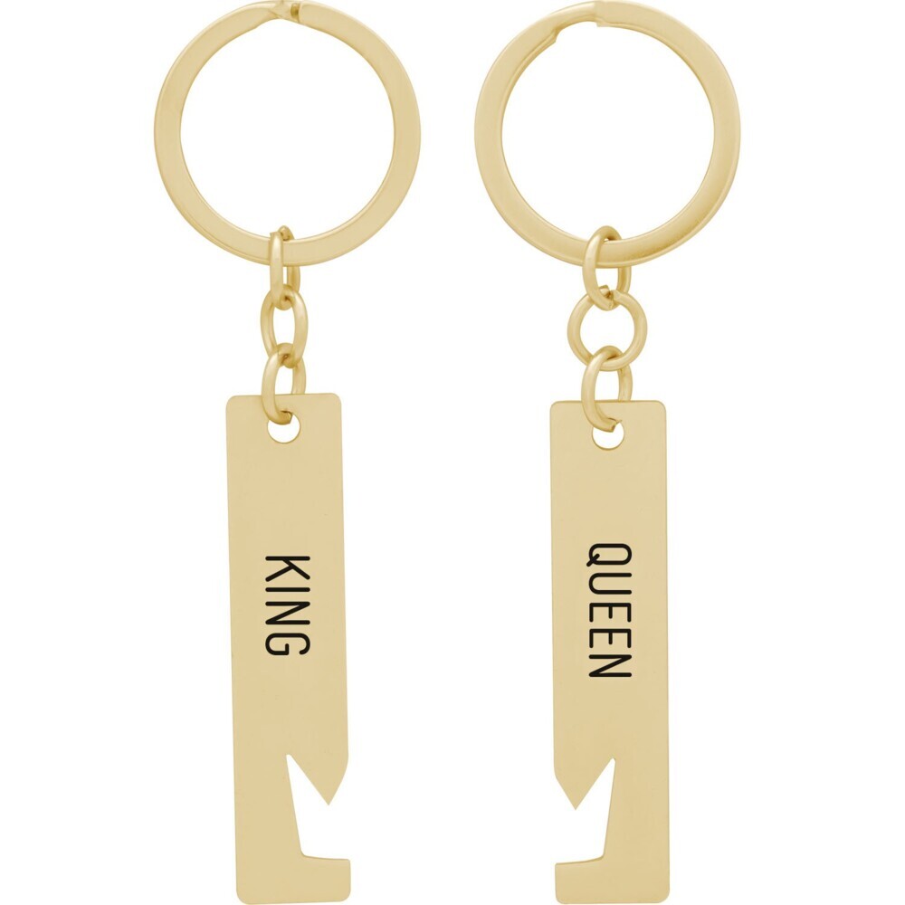 Weitere Ansicht: Paar-Schlüsselanhänger "King, Queen"