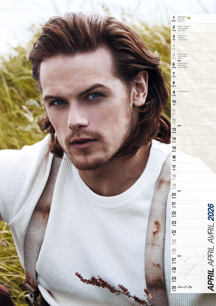 Weitere Ansicht: Sam Heughan Kalender 2026