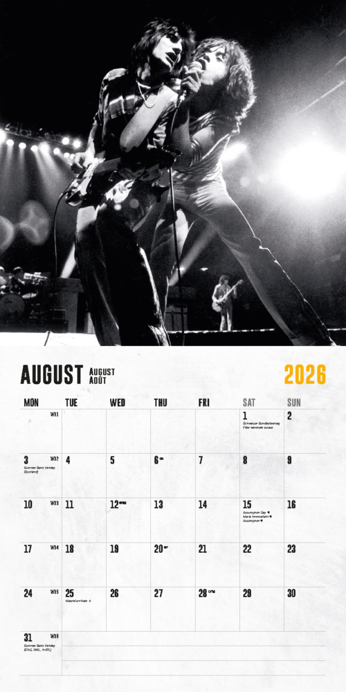 Weitere Ansicht: The Rolling Stones Kalender 2026