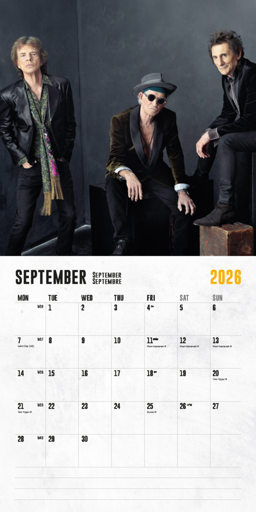 Weitere Ansicht: The Rolling Stones Kalender 2026