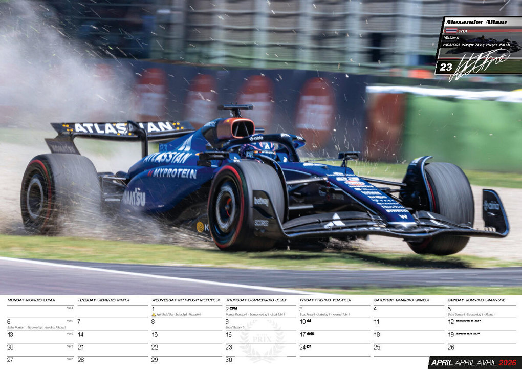 Weitere Ansicht: Formel 1 Kalender 2026