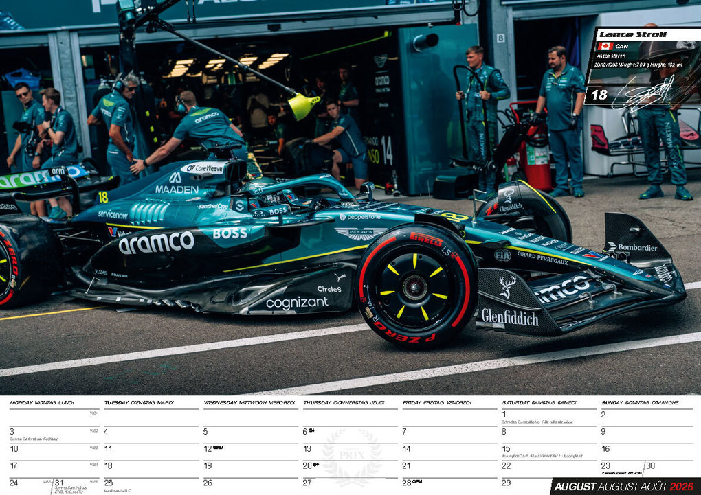 Weitere Ansicht: Formel 1 Kalender 2026