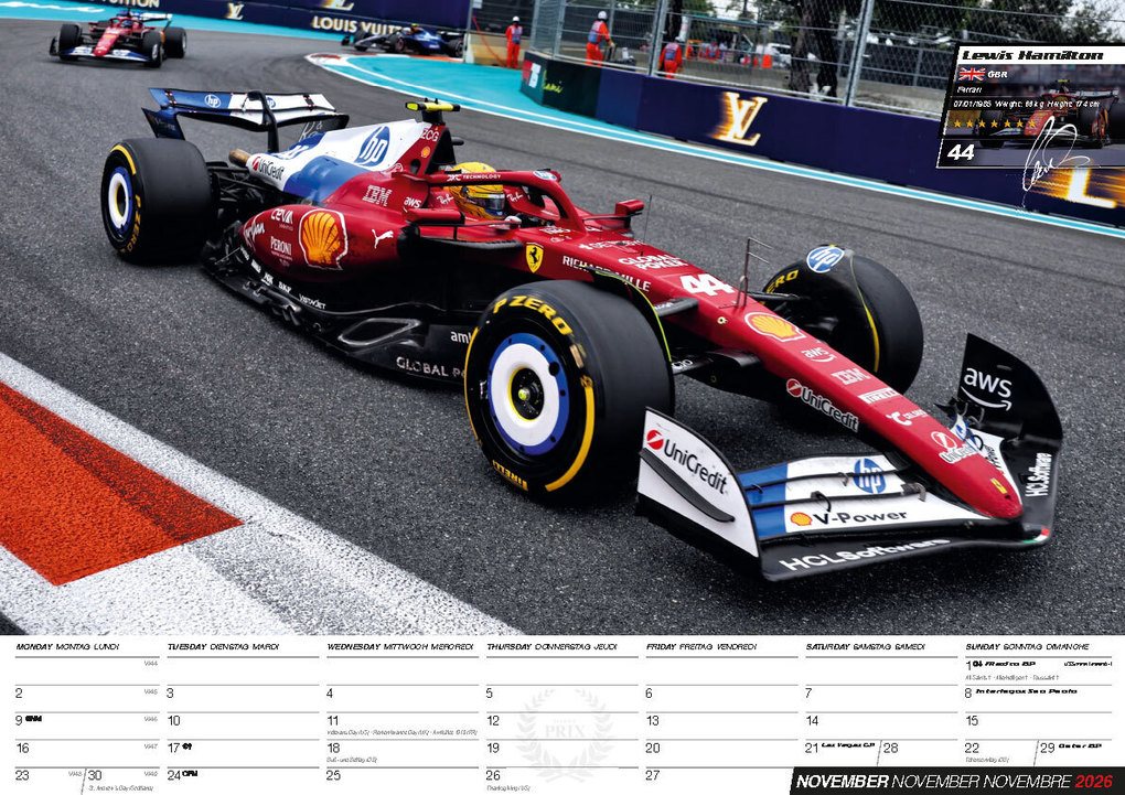 Weitere Ansicht: Formel 1 Kalender 2026