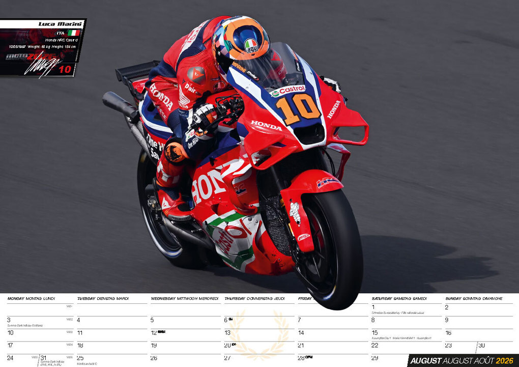 Weitere Ansicht: Moto GP Kalender 2026