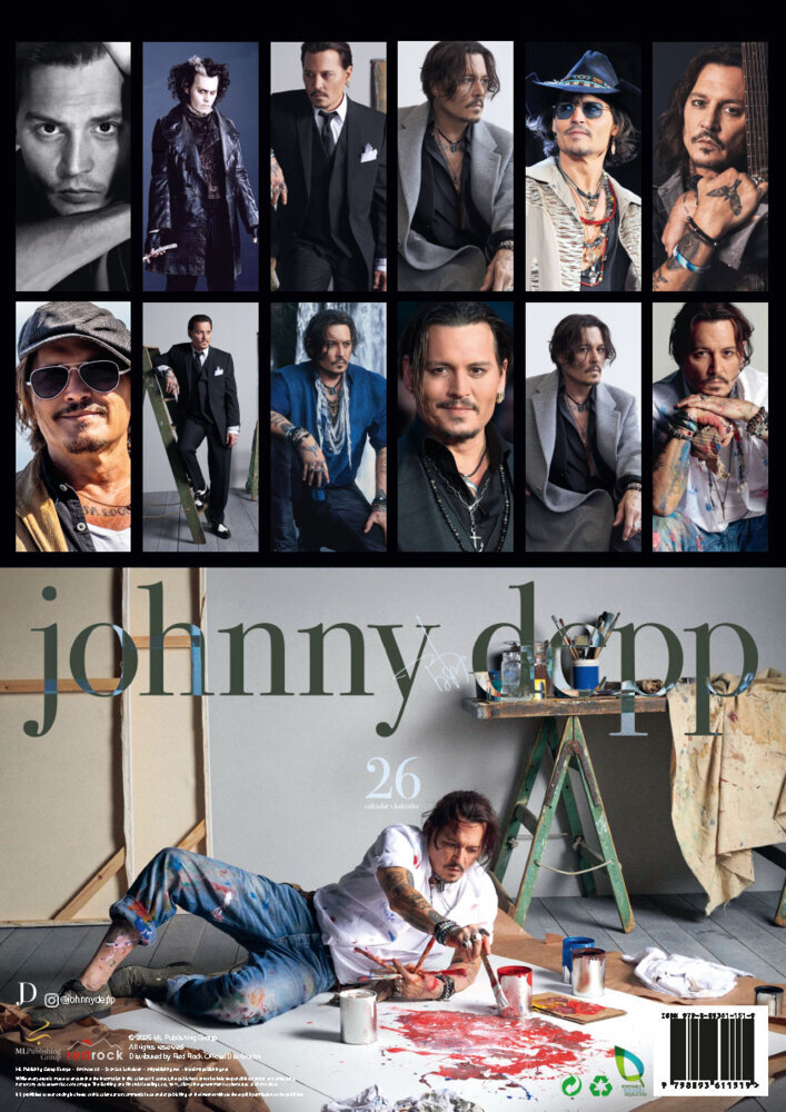 Weitere Ansicht: Johnny Depp 2026 Offizieller Kalender | Johnny Depp