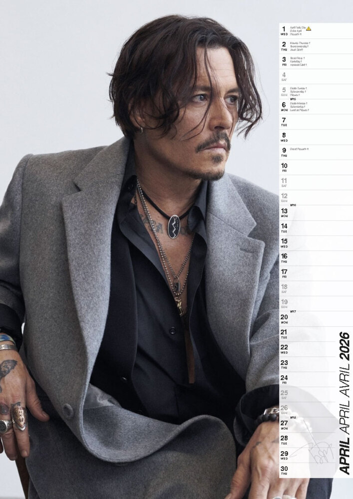 Weitere Ansicht: Johnny Depp 2026 Offizieller Kalender | Johnny Depp