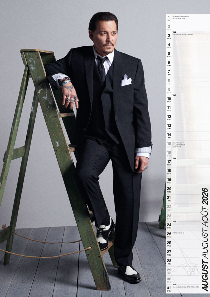 Weitere Ansicht: Johnny Depp 2026 Offizieller Kalender | Johnny Depp