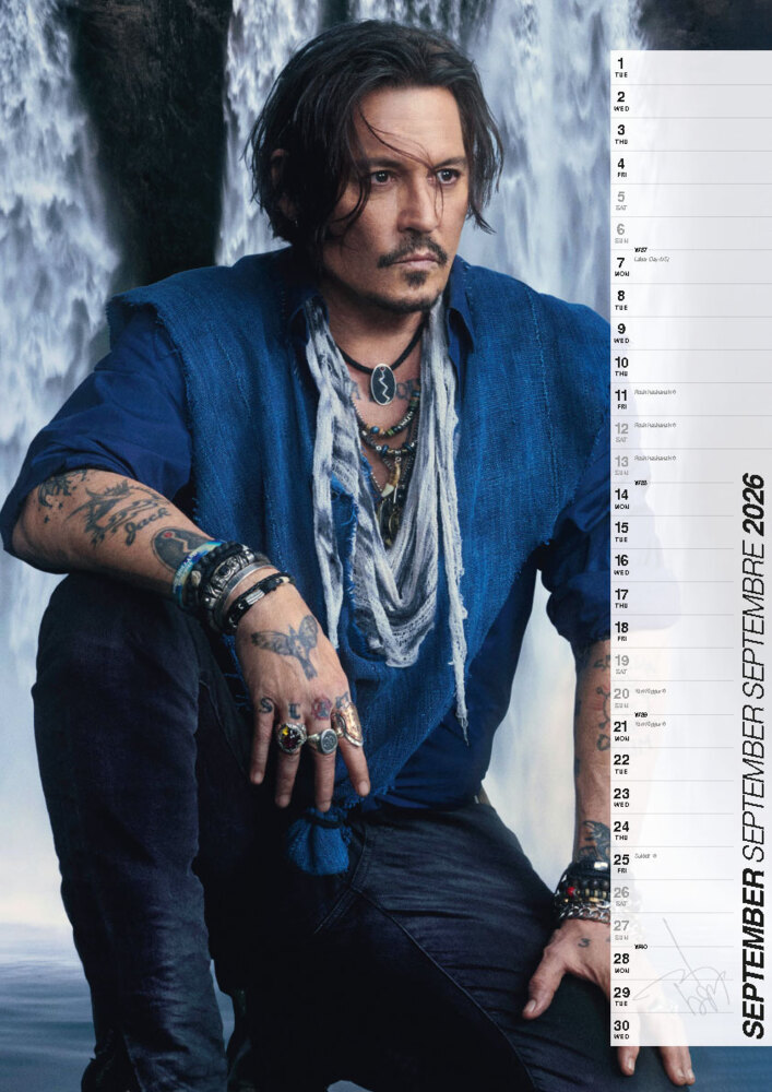 Weitere Ansicht: Johnny Depp 2026 Offizieller Kalender | Johnny Depp