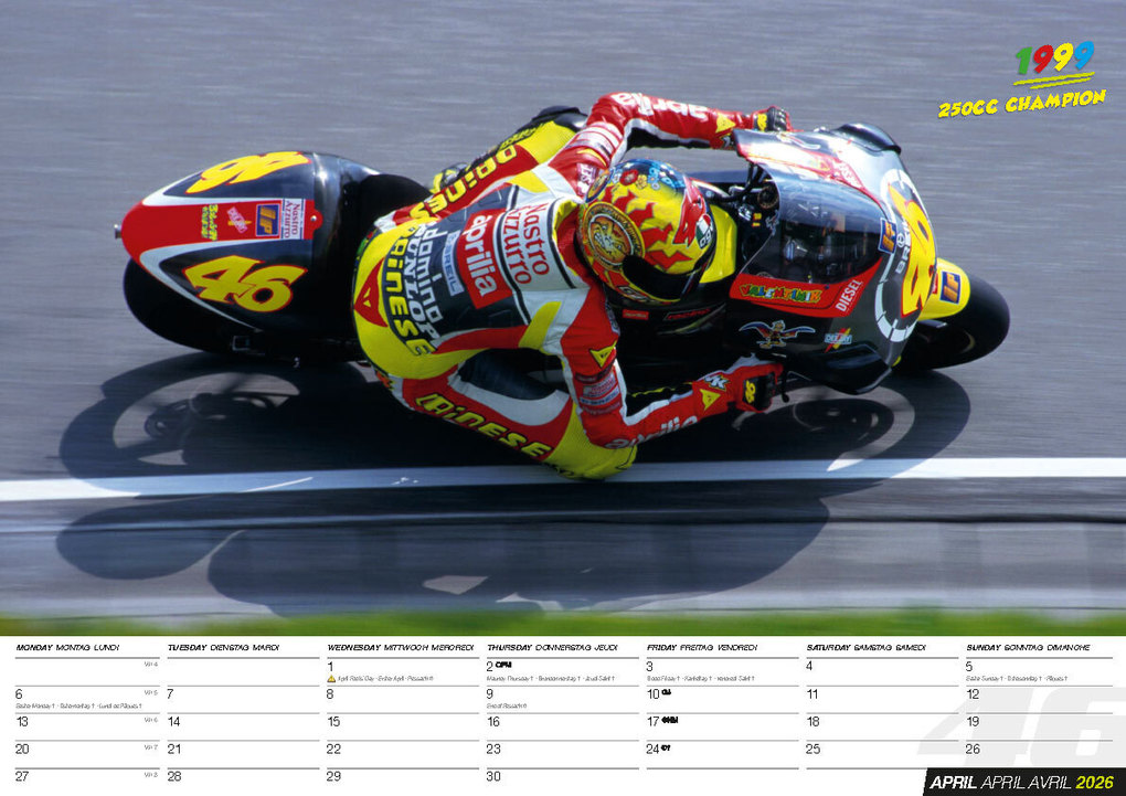 Weitere Ansicht: Valentino Rossi Kalender 2026