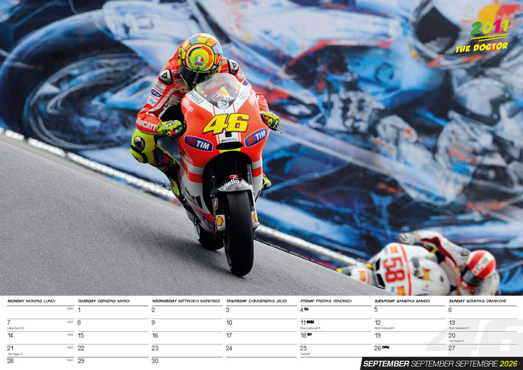 Weitere Ansicht: Valentino Rossi Kalender 2026