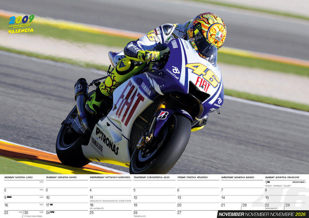 Weitere Ansicht: Valentino Rossi Kalender 2026