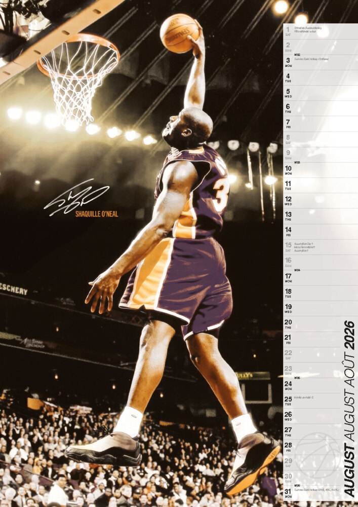 Weitere Ansicht: Basketball Legenden: Kalender 2026