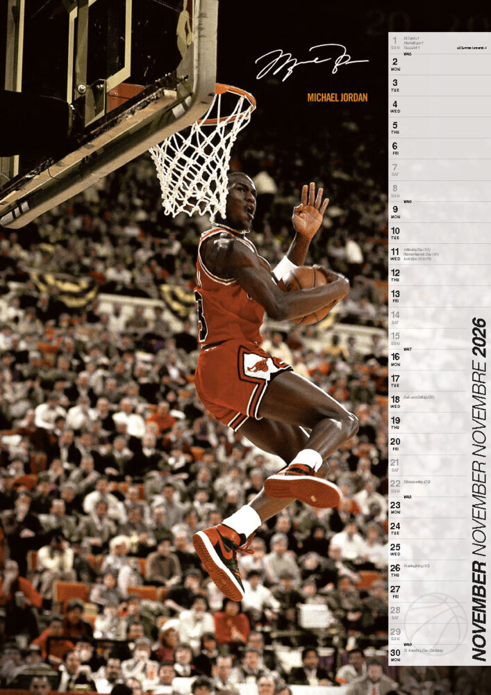 Weitere Ansicht: Basketball Legenden: Kalender 2026