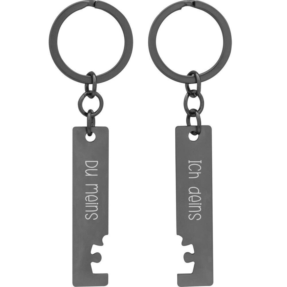Weitere Ansicht: Paar-Schlüsselanhänger "Du, ich"