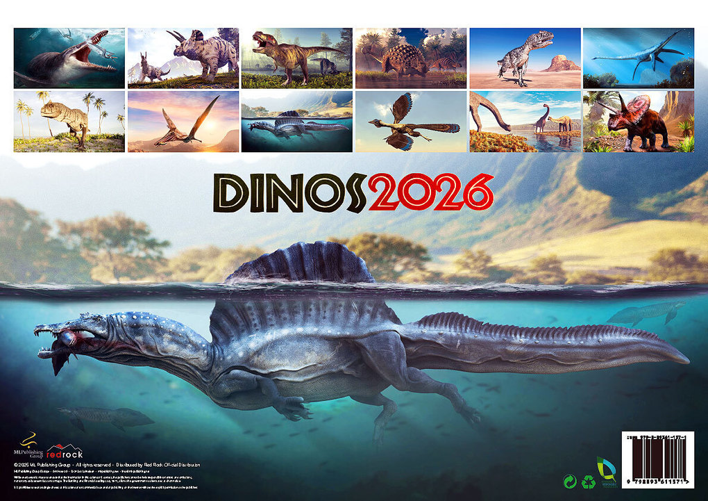 Weitere Ansicht: Dinos 2026: Dinosaurier Kalender