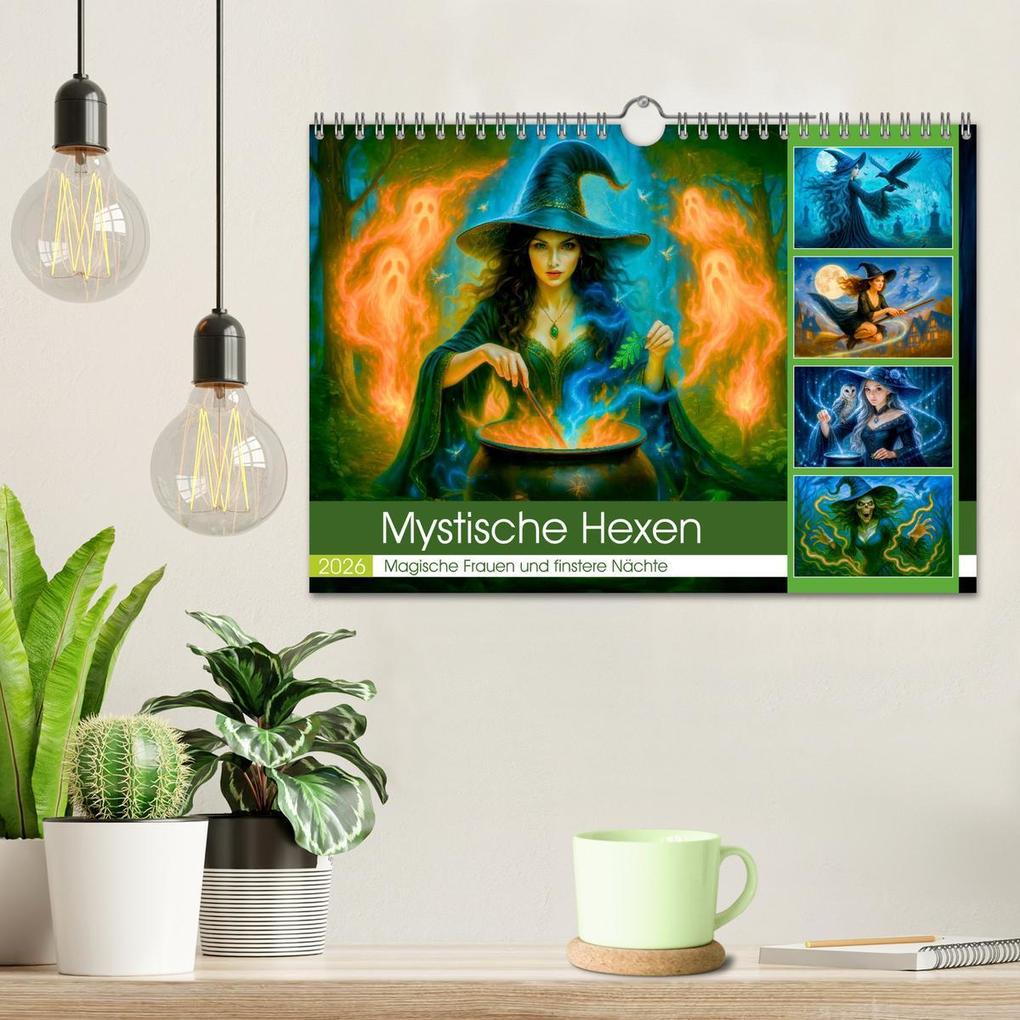 Weitere Ansicht: Mystische Hexen - Magische Frauen und finstere Nächte (Wandkalender 2026 DIN A4 quer), CALVENDO Monatskalender | Anja Frost, Calvendo