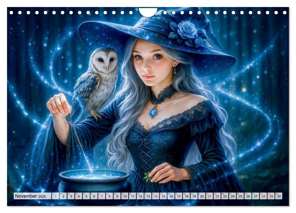 Weitere Ansicht: Mystische Hexen - Magische Frauen und finstere Nächte (Wandkalender 2026 DIN A4 quer), CALVENDO Monatskalender | Anja Frost, Calvendo