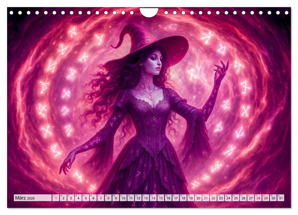 Weitere Ansicht: Mystische Hexen - Magische Frauen und finstere Nächte (Wandkalender 2026 DIN A4 quer), CALVENDO Monatskalender | Anja Frost, Calvendo