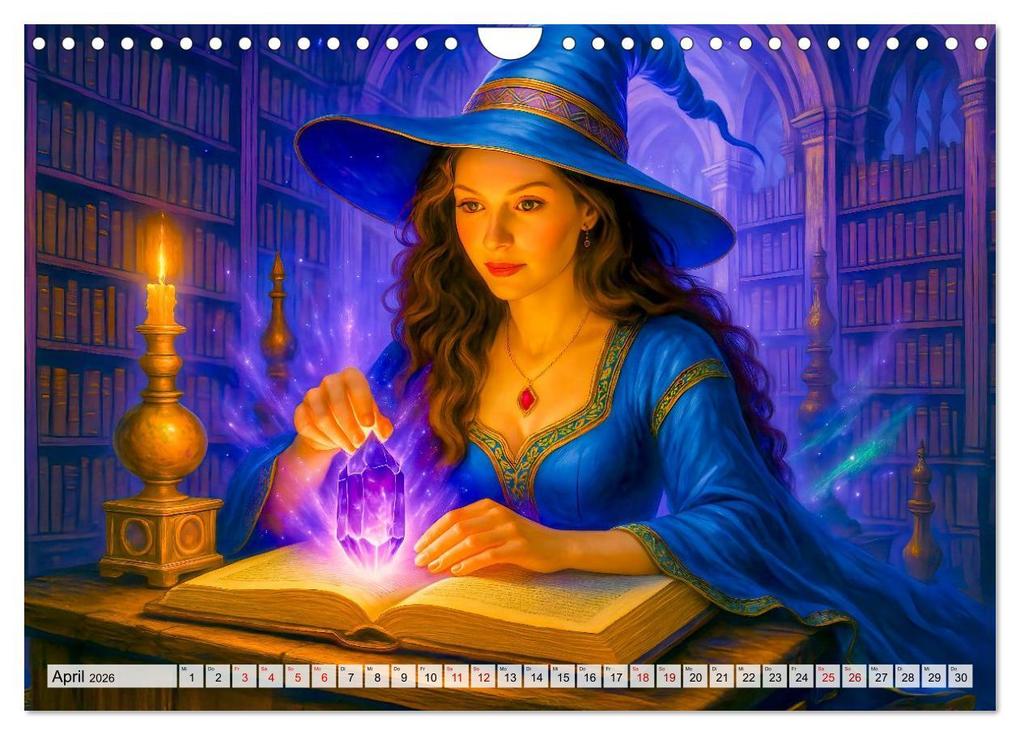 Weitere Ansicht: Mystische Hexen - Magische Frauen und finstere Nächte (Wandkalender 2026 DIN A4 quer), CALVENDO Monatskalender | Anja Frost, Calvendo