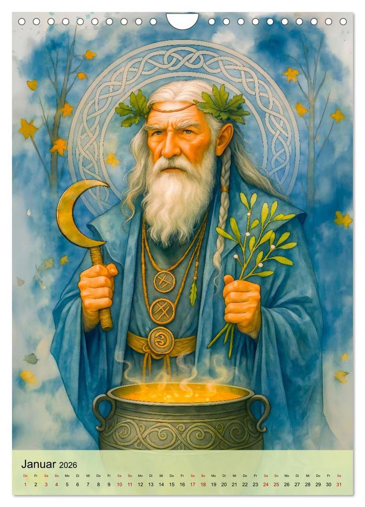 Weitere Ansicht: Mystische Druiden - Verbindung von Mythos, Natur und Magie (Wandkalender 2026 DIN A4 hoch), CALVENDO Monatskalender | Anja Frost, Calvendo