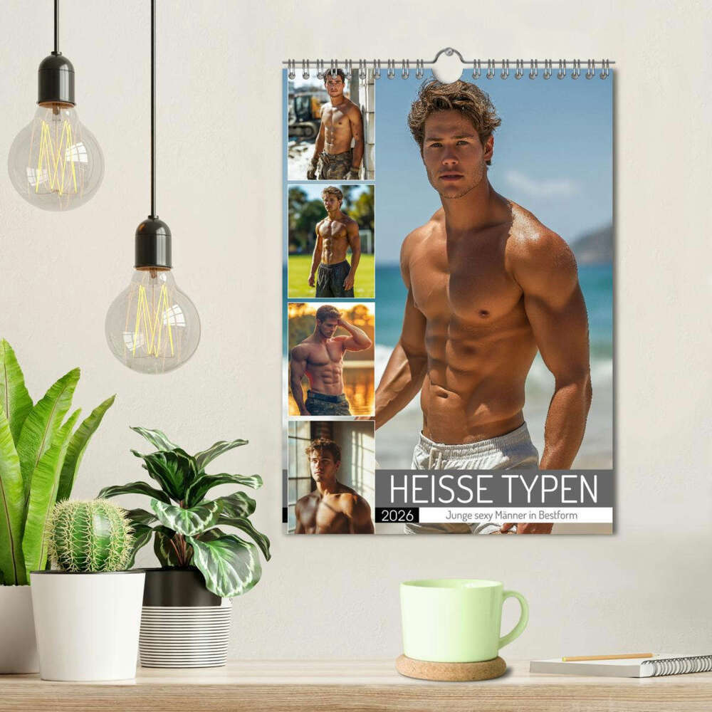 Weitere Ansicht: HEISSE TYPEN - Junge sexy Männer in Bestform (Wandkalender 2026 DIN A4 hoch), CALVENDO Monatskalender | MB Fotografie, Calvendo