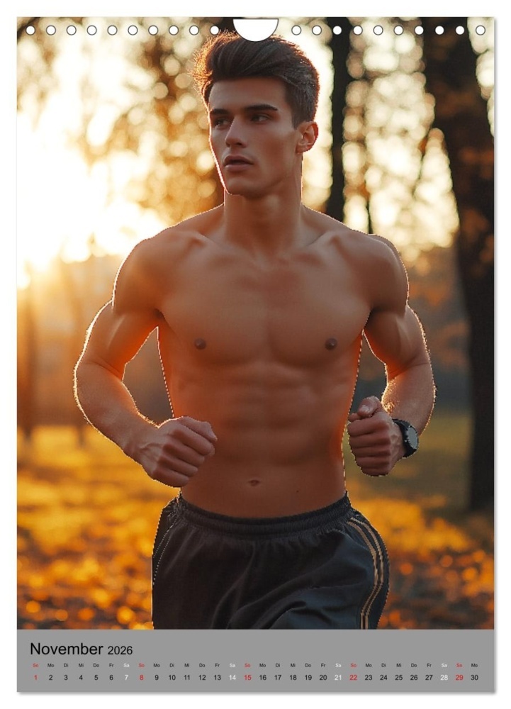 Weitere Ansicht: HEISSE TYPEN - Junge sexy Männer in Bestform (Wandkalender 2026 DIN A4 hoch), CALVENDO Monatskalender | MB Fotografie, Calvendo