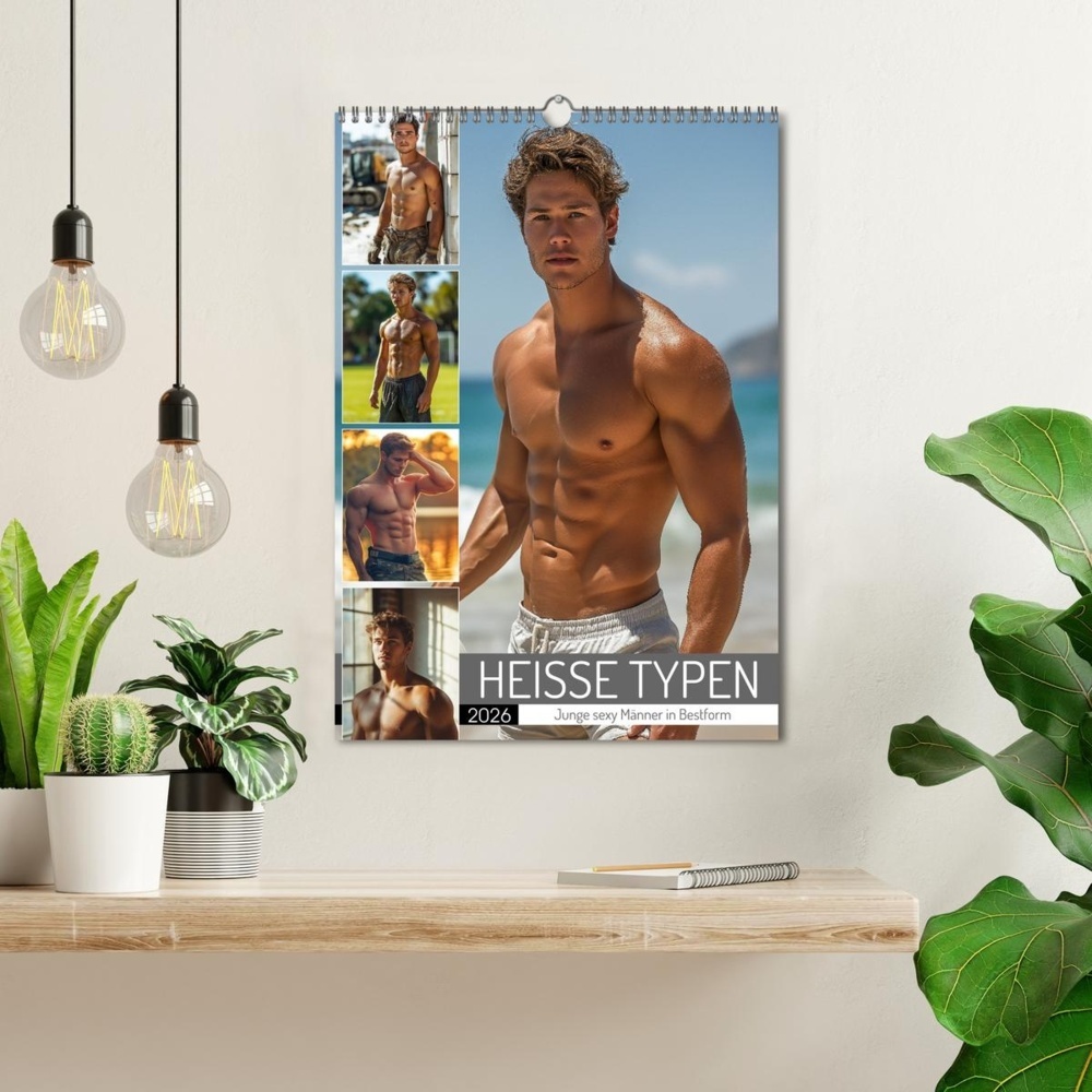 Weitere Ansicht: HEISSE TYPEN - Junge sexy Männer in Bestform (Wandkalender 2026 DIN A3 hoch), CALVENDO Monatskalender | MB Fotografie, Calvendo