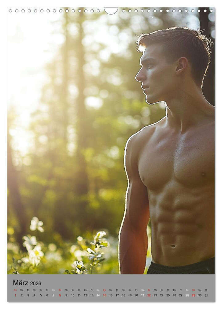 Weitere Ansicht: HEISSE TYPEN - Junge sexy Männer in Bestform (Wandkalender 2026 DIN A3 hoch), CALVENDO Monatskalender | MB Fotografie, Calvendo