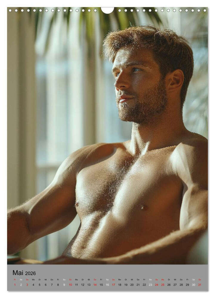 Weitere Ansicht: HEISSE TYPEN - Junge sexy Männer in Bestform (Wandkalender 2026 DIN A3 hoch), CALVENDO Monatskalender | MB Fotografie, Calvendo