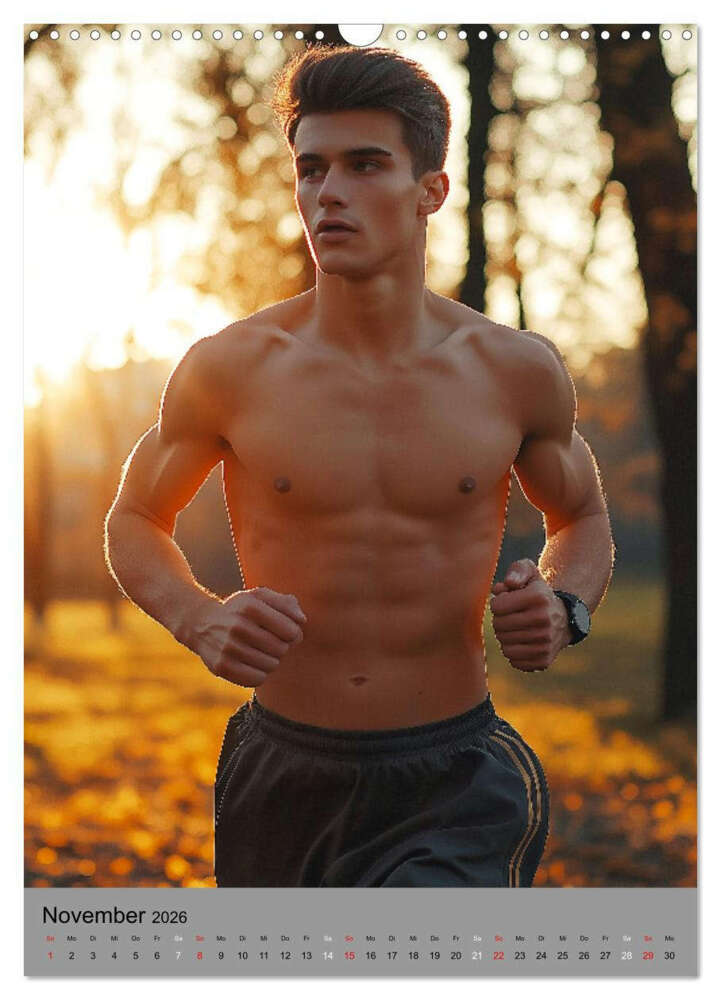 Weitere Ansicht: HEISSE TYPEN - Junge sexy Männer in Bestform (Wandkalender 2026 DIN A3 hoch), CALVENDO Monatskalender | MB Fotografie, Calvendo