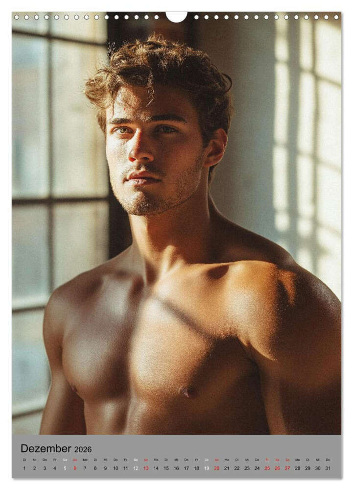 Weitere Ansicht: HEISSE TYPEN - Junge sexy Männer in Bestform (Wandkalender 2026 DIN A3 hoch), CALVENDO Monatskalender | MB Fotografie, Calvendo