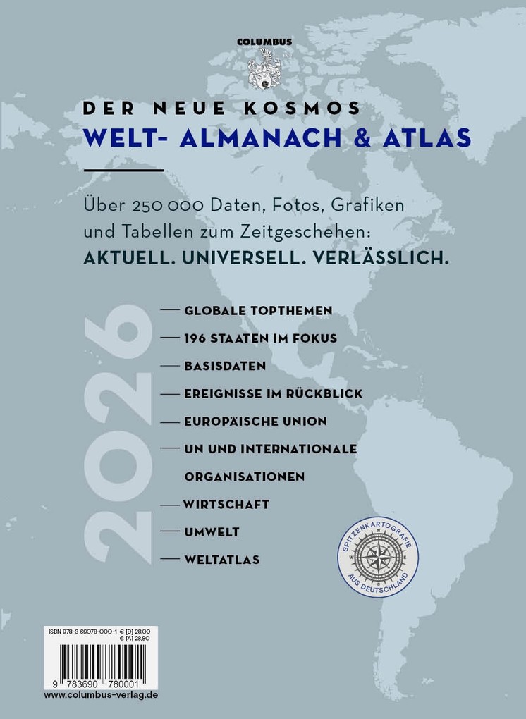 Weitere Ansicht: Der neue Kosmos Welt-Almanach & Atlas 2026