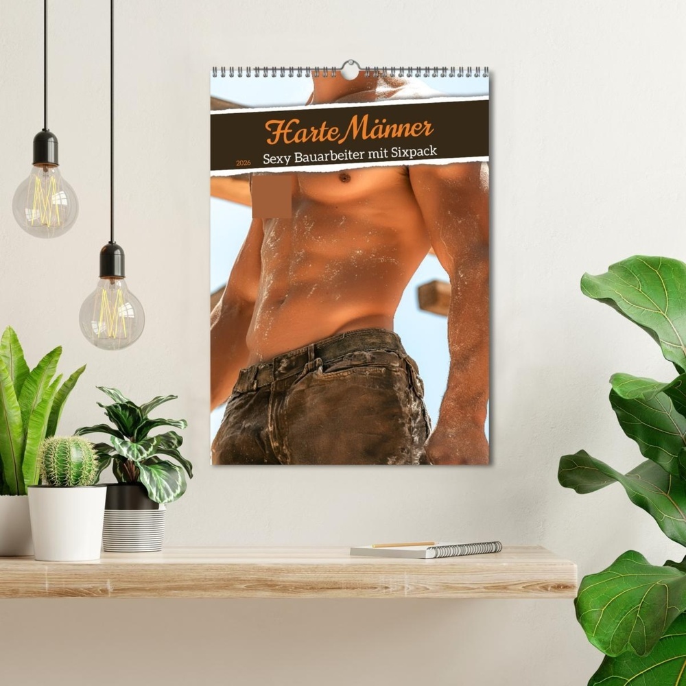 Weitere Ansicht: Harte Männer - Sexy Bauarbeiter mit Sixpack (Wandkalender 2026 DIN A3 hoch), CALVENDO Monatskalender | MB Fotografie, Calvendo